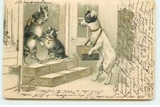 Embossed card chien d'occasion  Expédié en Belgium