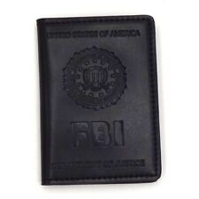 Carteira de couro carteira de motorista carteira de identidade estojo e selo do FBI comprar usado  Enviando para Brazil