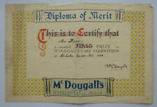 Mcdougall diploma merit for sale  MARGATE