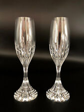 Used, Baccarat Crystal Massena Champagne Flutes Wine Glasses Signed 8.5"          for sale  Shipping to Canada