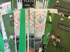 Fulham home programmes for sale  LICHFIELD