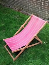 Vintage wooden deckchair for sale  SWINDON