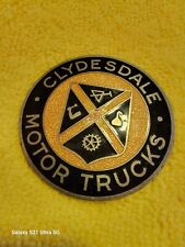 Emblema de porcelana esmaltada Clydesdale Motor Trucks vintage RARO 1918 - 1936, usado comprar usado  Enviando para Brazil