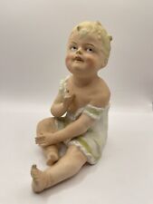 Usado, Estatueta de bebê piano vintage, porcelana/cerâmica, babydoll sentado ~ 6,5 polegadas comprar usado  Enviando para Brazil
