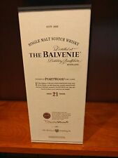Used, Balvenie 21 Years Portwood Empty Bottle in Antique Yellow Box with Cork Foil for sale  Shipping to South Africa