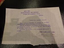 Antico documento commerciale usato  Oliveto Lario