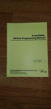 Southwestern ProtoTrak Off-Line Programming Manual, Ver. 121396, P/N 20525, used for sale  Shipping to South Africa