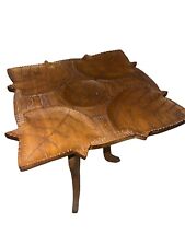 Mesa pequeña/soporte para plantas plegable tallada en madera hecha a mano segunda mano  Embacar hacia Argentina