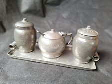 pewter salt pepper for sale  DAGENHAM