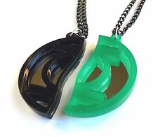 Colares Green Lantern melhores amigos corte a laser de plástico verde preto comprar usado  Enviando para Brazil