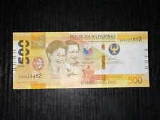 Billete de 500 Piso de Filipinas 2024 de 7 dígitos difícil de encontrar BBM-Remolona - B segunda mano  Embacar hacia Argentina