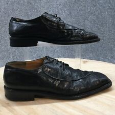 Zapatos Oxford Mauri para Bottino Philadelphia cocodrilo para hombre 8 M cuero negro segunda mano  Embacar hacia Argentina