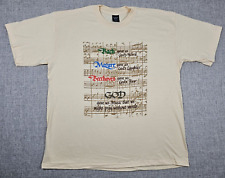 Camiseta Jesus Vintage 1995 Adulto GG Bege Bach Mozart Beethoven DEUS Fabricada nos EUA, usado comprar usado  Enviando para Brazil
