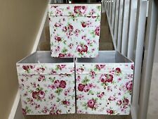 3 IKEA KALLAX Drona Cath Kidston Rosali Floral Design Boxes myynnissä  Leverans till Finland