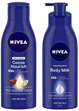 NIVEA Body Lotion,Cocoa Nourish, 200ML + Nourishing Lotion Body Milk, 400ML, used for sale  Shipping to South Africa