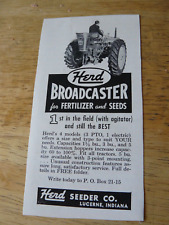 The FARM QUARTERLY -AD-SPRING 1957- HERD BROADCASTER for Fert/Seeds Lucerne, IND for sale  Shipping to South Africa