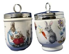 Egg Coddlers (2) Wedgwood-Peter Rabbit & Royal Worcester-A Skippety Tale for sale  Shipping to South Africa
