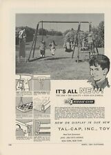 Usado, 1965 Tal-Cap Vintage Anúncio Ginásio Infantil Conjunto de Balanço Playground Slide Selva comprar usado  Enviando para Brazil