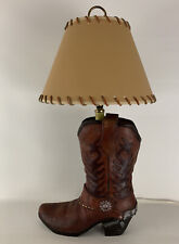 Vintage Mid Century Retro Western Fiberglass Cowboy Boot Lamp Circa 1980s for sale  Glendale