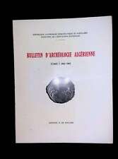 Bulletin archéologie algérie d'occasion  France