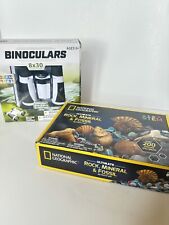 Binóculos STEM E kit de rochas e fósseis da National Geographic divertido e educacional comprar usado  Enviando para Brazil