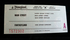 Disneyland ticket vintage d'occasion  Expédié en Belgium