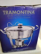 TRAMONTINA 3 Qt. CHAFING DISH 18/10 STAINLESS STEEL  for sale  Shipping to South Africa