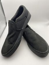 Usado, Vans Zapatillas Clásicas Lona Zapatos de Patín NEGRAS Mono Goma Suela PARA HOMBRE segunda mano  Embacar hacia Argentina