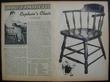 Captain chair build for sale  Diamond Point