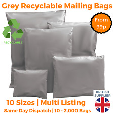 GREY Postal Post Packaging Bags Plastic Parcel Mailing Packing Postage Self Seal d'occasion  Expédié en Belgium