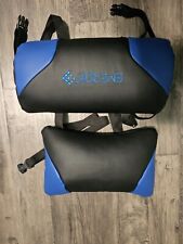 Usado, Almohada trasera para silla de juego Emerge negra/azul con correas/almohada para cabeza combo segunda mano  Embacar hacia Argentina