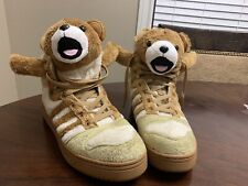 Oso de peluche Adidas Originals x Jeremy Scott JS bronceado/blanco G44000 para hombre talla EE. UU. 10, usado segunda mano  Embacar hacia Argentina