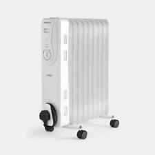 9 Fin 2000W Oil Filled Radiator - White Home Heater Warming Portable for sale  Shipping to South Africa