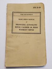 Ww2 manual browning for sale  Reading