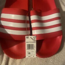 Sandália de banho unissex Adidas adulto Adilette laranja/branco nova em folha 18 comprar usado  Enviando para Brazil