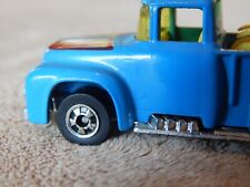 Used, 1956 Ford Hi-Hauler Blue Truck Motorcycles 1973 HOT WHEELS Hong Kong Mattel #2 for sale  Shipping to Canada