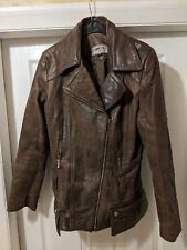 Used, Ladies Feminin Brown Leather Jacket Size 14 for sale  Shipping to South Africa