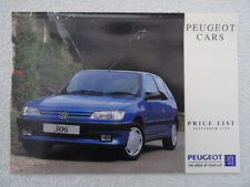 Peugeot price list for sale  BOURNEMOUTH
