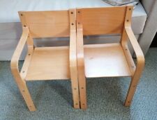 2 x DDR Kinderstuhl Stuhl mit gebogener Armlehne Modell Jetta Schichtholz VEB gebraucht kaufen  Rauschw., Biesnitz, Weinhübel