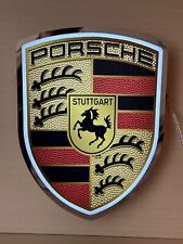 Placa de LED Porsche - Placa de concessionária cromada - Placa de parede Porsche - Placa de parede de garagem comprar usado  Enviando para Brazil