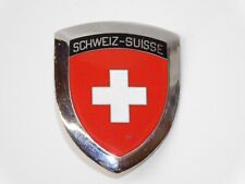 Emblema de carro de corrida vintage Switzerland Suisse emblema grade de crista esmalte peça cromada comprar usado  Enviando para Brazil