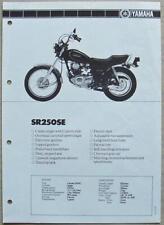 Yamaha sr250se motorcycle for sale  LEICESTER