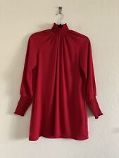Mini vestido Amanda Uprichard Noemi vermelho escarlate manga longa comprar usado  Enviando para Brazil