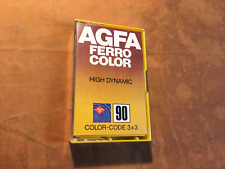 1 x AGFA FERRO COLOR 90 Cassette,IEC I/Normal Pos,sehr guter Zustand,1978,rare comprar usado  Enviando para Brazil