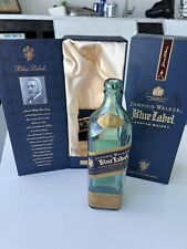 Johnnie Walker Blue Label Whisky Escocés Botella VACÍA con Caja Corcho Roto segunda mano  Embacar hacia Argentina