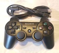 Controlador Sony Playstation 3 (PS3) Sixaxis DualShock 3 negro genuino fabricante de equipos originales segunda mano  Embacar hacia Argentina