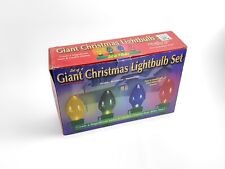 Set of 4 Lighted GIANT Bulb Decorations CHRISTMAS Strand Pathway Yard Outdoor for sale  Carsonville