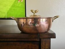 Used, RUFFONI Historia Hammered Copper 3 1/2 Qt Braiser Acorn Lid NEW - Store Display for sale  Shipping to South Africa