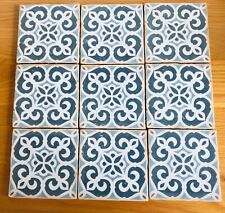 blue floor tiles for sale  BRAUNTON