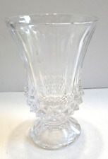 Crystal 3D Diamond Cut 5 1/2" Vase Footed Pedastal , used for sale  Shipping to South Africa